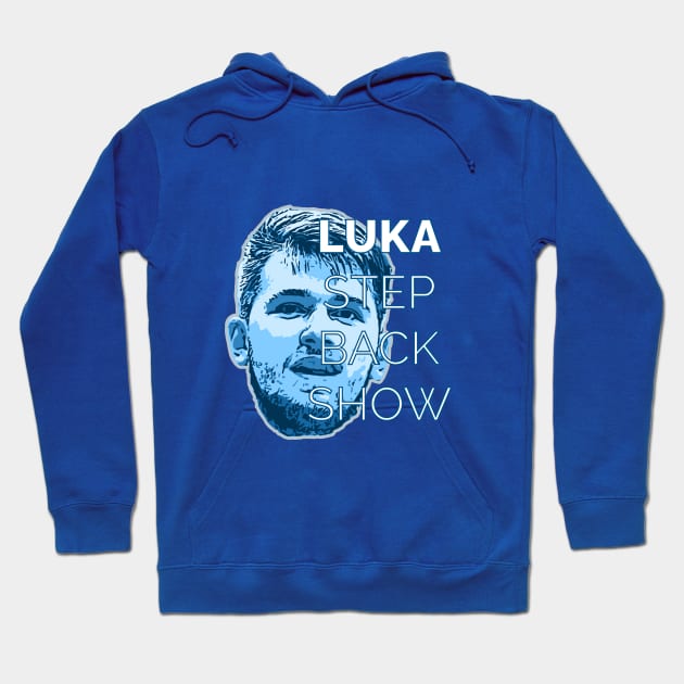 Luka Doncic Step Back Show Hoodie by locusDesign